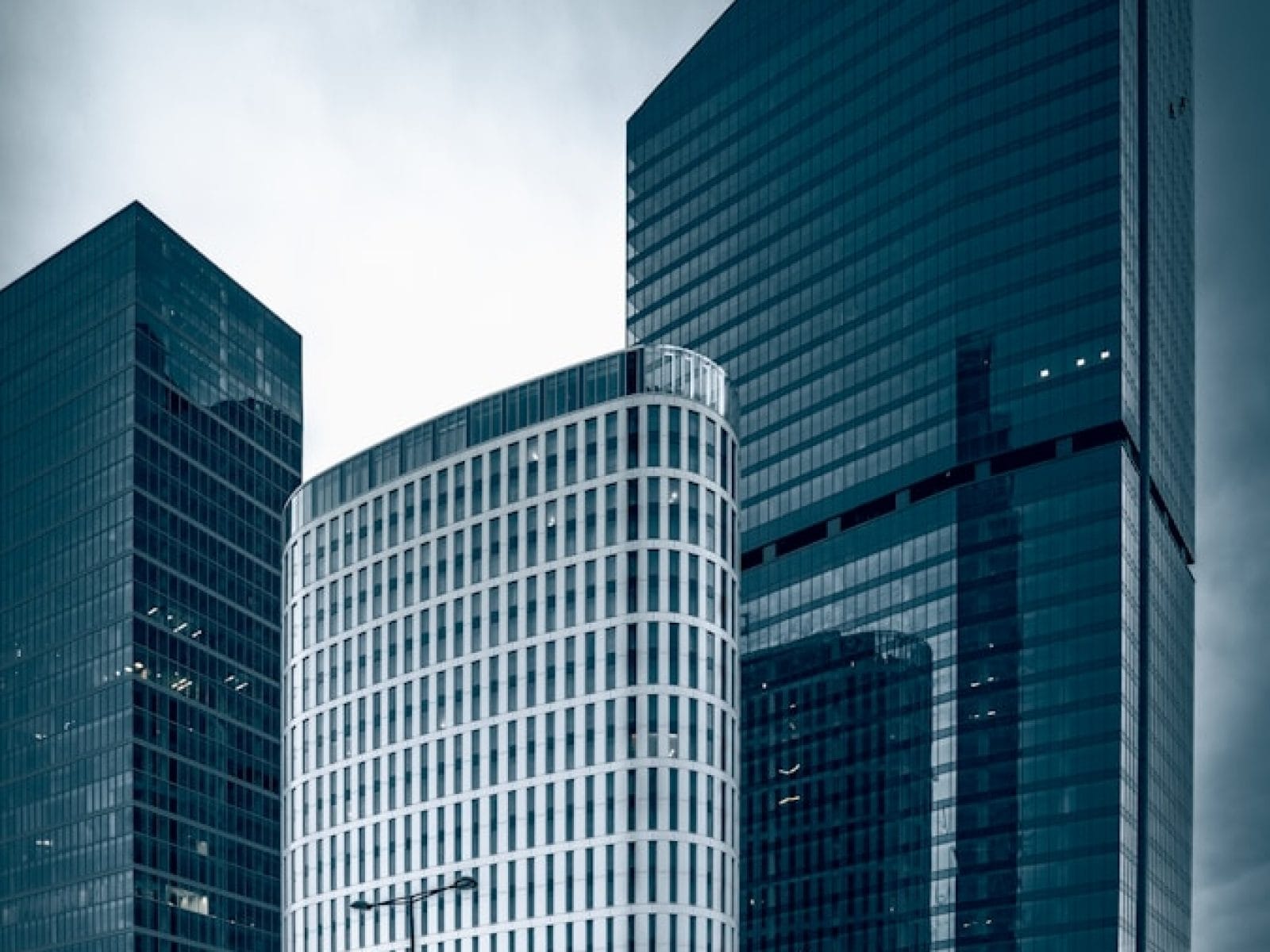 black and white high rise building